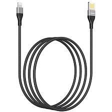 Кабель BOROFONE BU11 Tasteful, APPLE Lightning 8-pin, длина 1.2 метра, двухсторонний коннектор USB-A, нейлоновая оплетка, цвет черный. Кабель BOROFONE BU11 Tasteful, APPLE Lightning 8-pin, длина 1.2 метра, двухсторонний коннектор USB-A, нейлоновая оплетка, цвет черный.