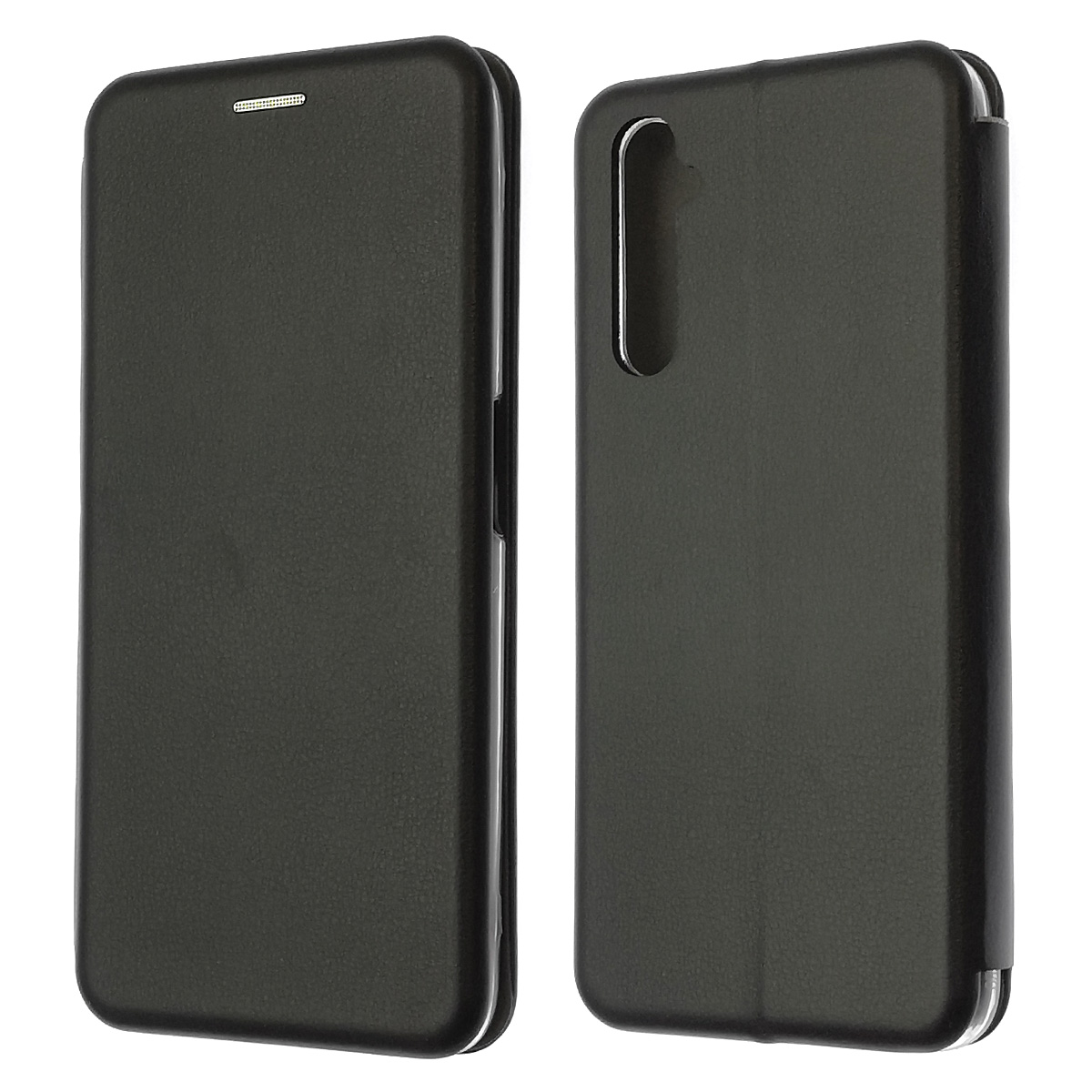 Чехол книжка STYLISH для Realme 6 Pro, экокожа, визитница, цвет черный