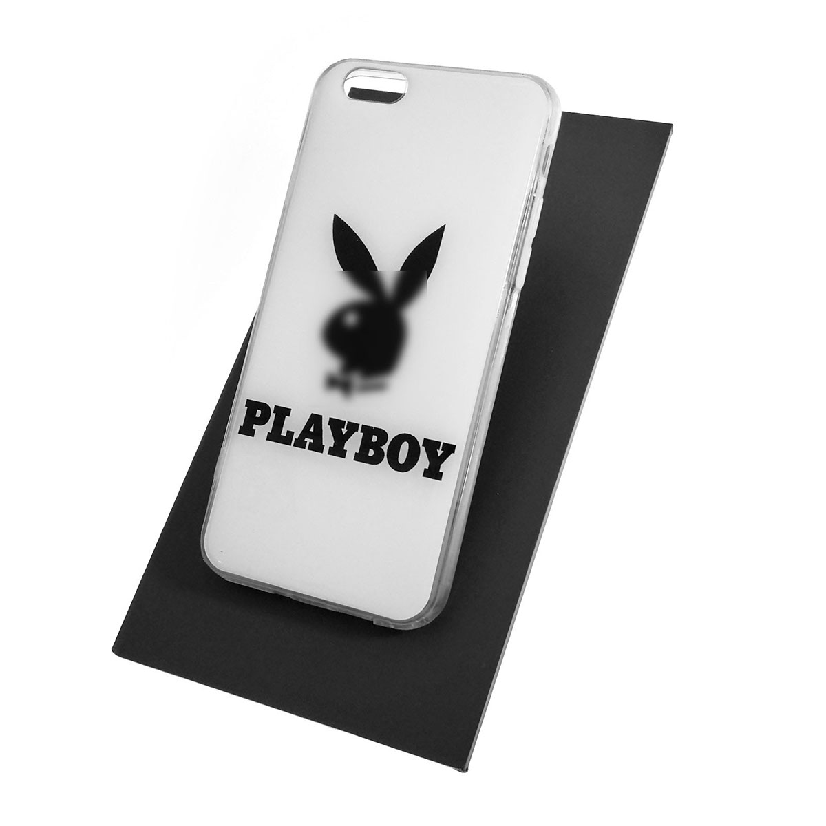 Чехол накладка для APPLE iPhone 6, 6S, силикон, рисунок PLAYBOY.