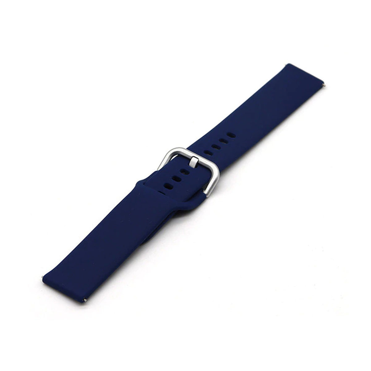 Ремешок для смарт часов универсальный 22 мм для SAMSUNG, XIAOMI, HUAWEI, силикон, цвет темно синий