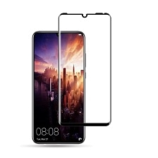 Защитное стекло "5D" GLASS FULL GLUE для HUAWEI P30 (ELE-L29), цвет канта чёрный.