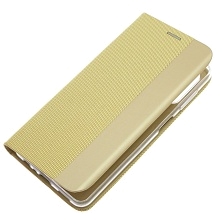 Чехол книжка MESH для SAMSUNG Galaxy A13 4G, текстиль, силикон, бархат, визитница, цвет золотистый
