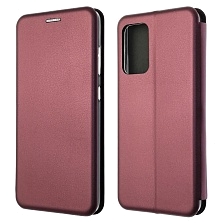Чехол книжка STYLISH для SAMSUNG Galaxy A52 (SM-A525), экокожа, визитница, цвет бордовый