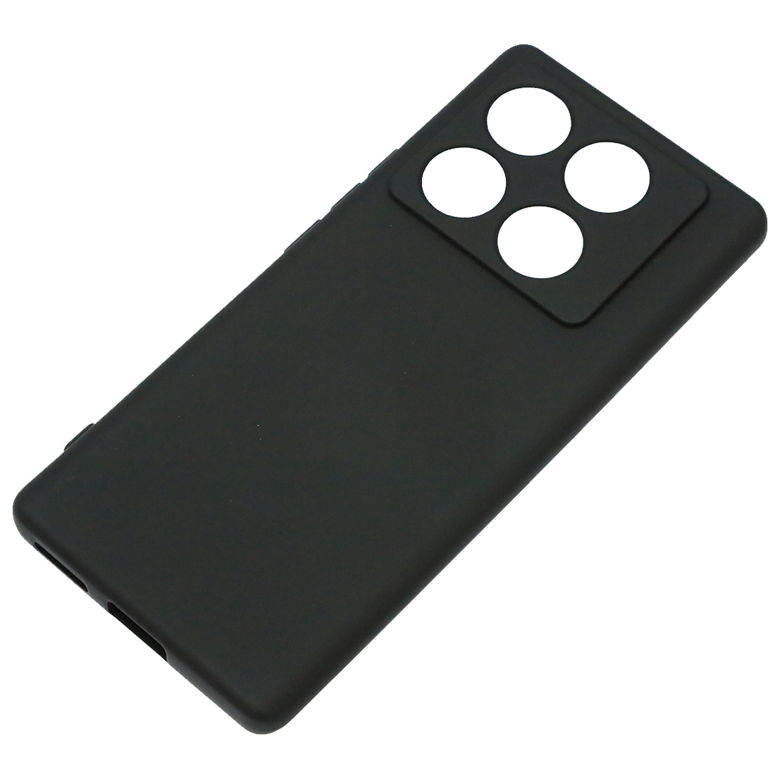 Чехол накладка NANO для INFINIX NOTE 40 Pro 4G, защита камеры, силикон, бархат, цвет черный