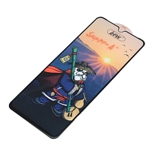 Защитное стекло Super-A+ для XIAOMI Redmi 14C, Redmi A4, Redmi A5, POCO C71, POCO C75, цвет окантовки черный
