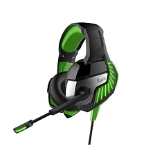 Игровая гарнитура (наушники с микрофоном) проводная полноразмерная, Smartbuy SBHG-9200 Rush CRUISER, подсетка, цвет черно зеленый