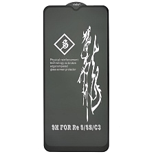 Защитное стекло 6D Rinbo для Realme 5, 5S, C3, цвет окантовки черный