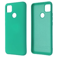 Чехол накладка Silicon Cover для XIAOMI Redmi 9C, Redmi 10A, силикон, бархат,  цвет циан