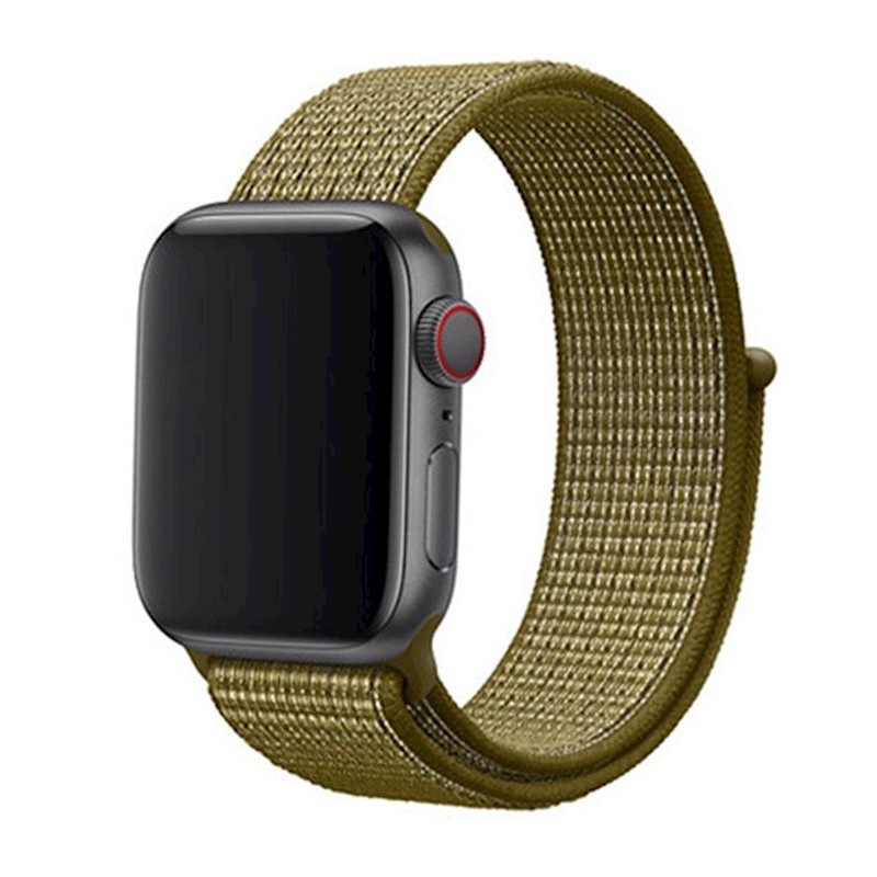 Ремешок для часов Apple Watch (38-40 мм), нейлон, цвет olive flak.