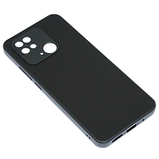 Чехол накладка для XIAOMI Redmi 10C, POCO C40, защита камеры, силикон, пластик, цвет черный