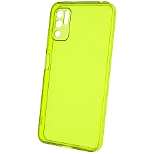 Чехол накладка Clear Case для XIAOMI POCO M3 Pro, XIAOMI Redmi Note 10T 5G, Redmi Note 10 5G, силикон 1.5 мм, защита камеры, цвет прозрачно зеленый