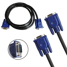 Кабель MRM V302 VGA-VGA (SVGA-SVGA) компьютер-монитор, длина 1.5 метра, цвет черный