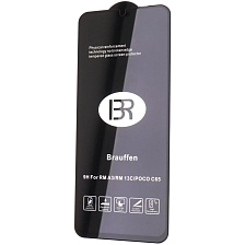 Защитное стекло BRAUFFEN для XIAOMI Redmi 13C, POCO C65, HUAWEI Y72s, цвет окантовки черный