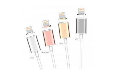 Магнитный кабель iPhone /1m/с отщелкивающимся коннектором/ золото.