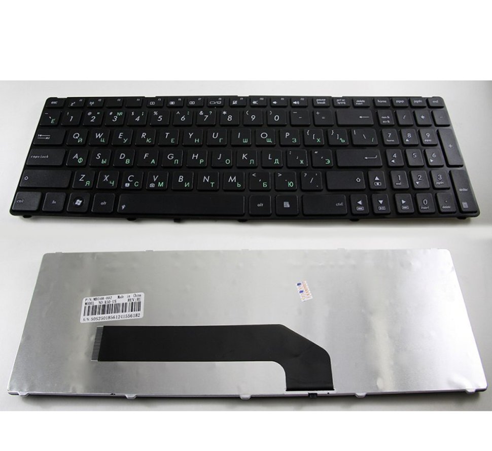 Клавиатура для ноутбука Asus K50, K51, K60, K61, K70, F52, P50, X5 с рамкой.