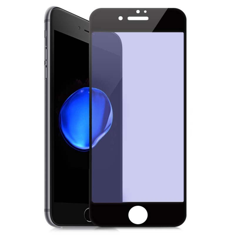 Защитное стекло 3D для APPLE iPhone 7 (4.7") чёрный кант TIGER.