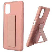 Чехол накладка L NANO для SAMSUNG Galaxy M51 (SM-515), силикон, держатель, цвет светло розовый