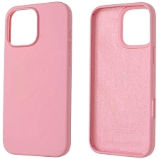 Чехол накладка Silicon Case для APPLE iPhone 16 Pro Max (6.9"), силикон, бархат, цвет розовый Чехол накладка Silicon Case для APPLE iPhone 16 Pro Max (6.9"), силикон, бархат, цвет розовый