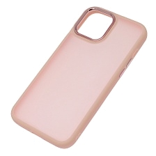 Чехол накладка для APPLE iPhone 12 Pro MAX (6.7"), силикон, пластик, цвет окантовки розовый Чехол накладка для APPLE iPhone 12 Pro MAX (6.7"), силикон, пластик, цвет окантовки розовый