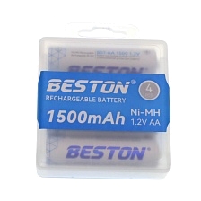 Аккумулятор BESTON AA, Ni-MH, BL4, 1500mAh, 1.2 V, тип пальчиковый (Продажа комплектом)