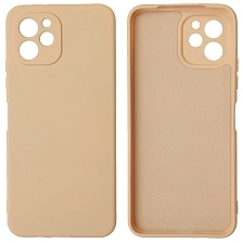 Чехол накладка NANO для HUAWEI Nova Y61, силикон, бархат, цвет розовый песок