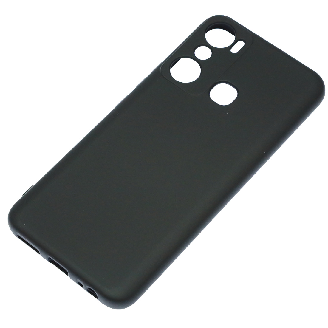 Чехол накладка NANO для INFINIX HOT 20i, силикон, бархат, цвет черный