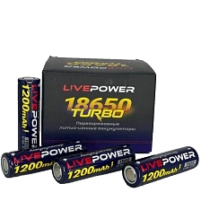 АКБ (Аккумулятор) LIVE-POWER G70 18650 LTE36, с защитой, 3.7V, 1200mah АКБ (Аккумулятор) LIVE-POWER G70 18650 LTE36, с защитой, 3.7V, 1200mah