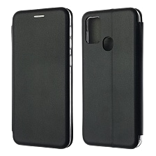 Чехол книжка STYLISH для SAMSUNG Galaxy M21S, экокожа, визитница, цвет черный
