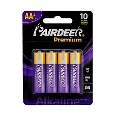 Батарейка PAIRDEER Premium AA LR6 BL4 Alkaline 1.5V