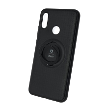 Чехол накладка iFace для HUAWEI P Smart 2019, Honor 10 Lite 2019, силикон, кольцо держатель, цвет черный.