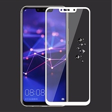 Защитное стекло "5D" GLASS FULL GLUE для HUAWEI Mate 10 Lite, цвет канта черный.