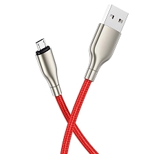 Кабель BOROFONE BX45 Fast Micro USB, 2.4А, длина 1 метр, силикон, нейлоновое армирование, цвет красный Кабель BOROFONE BX45 Fast Micro USB, 2.4А, длина 1 метр, силикон, нейлоновое армирование, цвет красный