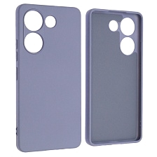 Чехол накладка NANO для TECNO Camon 20 4G, TECNO Camon 20 Pro 4G, защита камеры, силикон, бархат, цвет космический серый