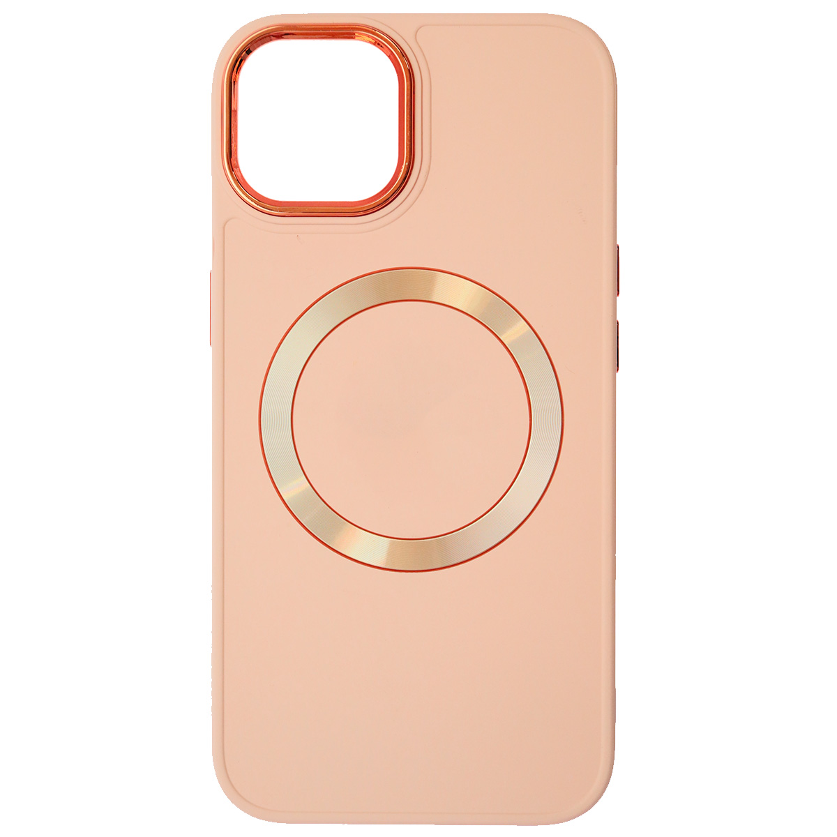 Чехол накладка с поддержкой MagSafe для APPLE iPhone 14 (6.1"), силикон, пластик, цвет розовый