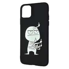 Чехол накладка imcase для APPLE iPhone 11 Pro MAX, силикон, рисунок Человечек
