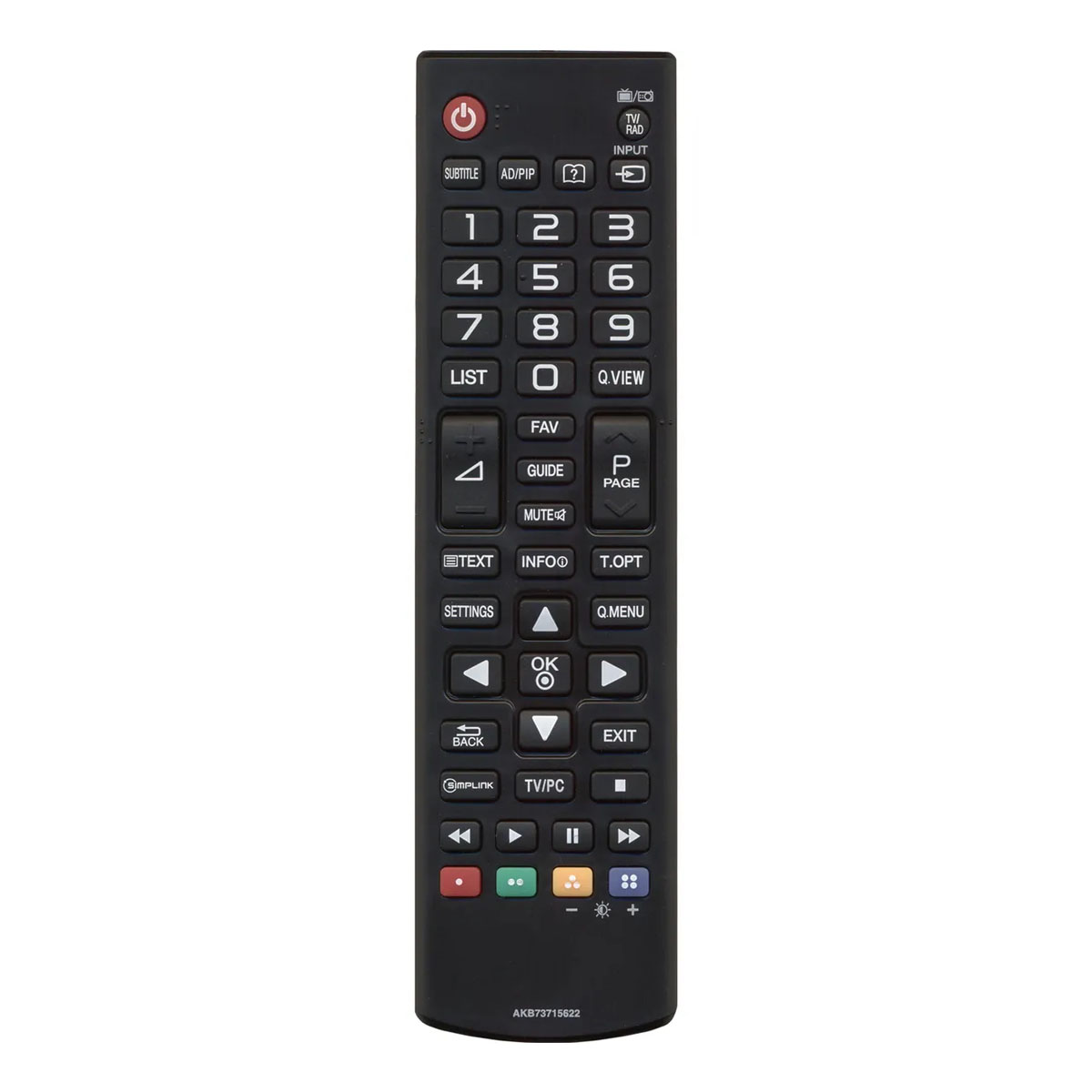 Пульт ДУ AKB73715622 для телевизоров LG, цвет черный