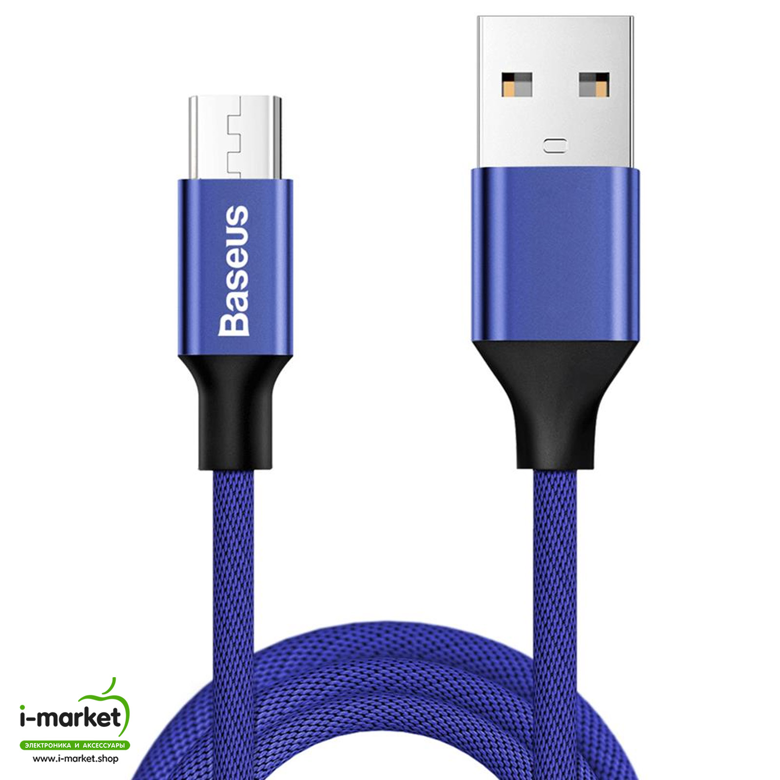 Кабель Micro-USB, Baseus Yiven Series, 2A, длина 1 метр, цвет синий (-50%) Кабель Micro-USB, Baseus Yiven Series, 2A, длина 1 метр, цвет синий (-50%)