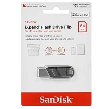 Флешка SanDisk Ultra Dual Drive 64GB, USB 3.2, Lightning, цвет зеленый