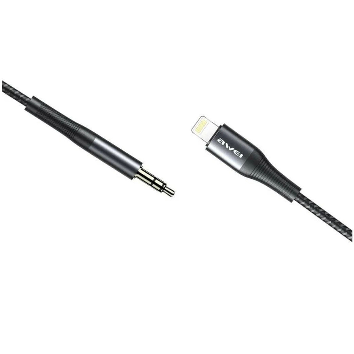 Аудио кабель AWEI CL-116L Lightning 8 pin на AUX, длина 1 метр, цвет черный