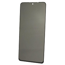Защитное стекло Антишпион для XIAOMI Redmi Note 10 Pro, цвет окантовки черный