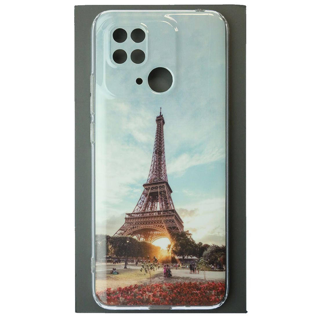 Чехол накладка для XIAOMI Redmi 10C, XIAOMI POCO C40, защита камеры, силикон, глянцевый, рисунок Эйфелева башня