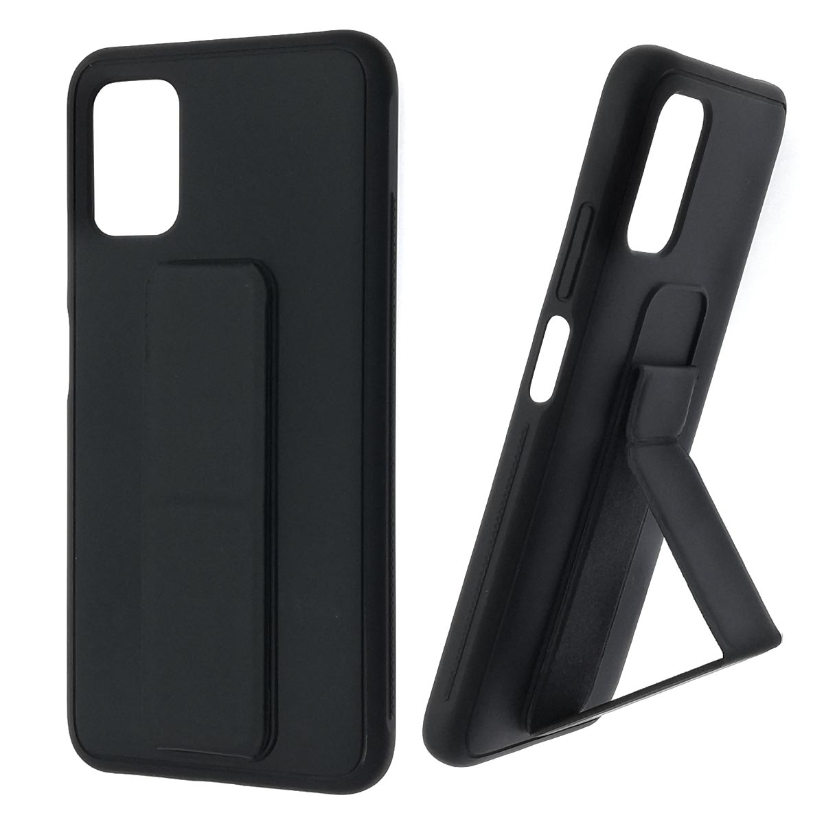 Чехол накладка L NANO для XIAOMI POCO M3, силикон, держатель, цвет черный