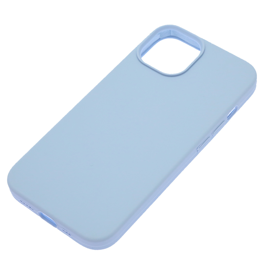 Чехол накладка Silicon Case для APPLE iPhone 13 (6.1), силикон, бархат, цвет барвинок