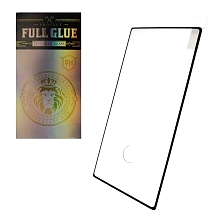 Защитное стекло PROTECT FULL GLUE 9H для SAMSUNG Galaxy Note 10 (SM-N970), полная проклейка, с вырезом под отпечаток пальца, цвет окантовки черный.