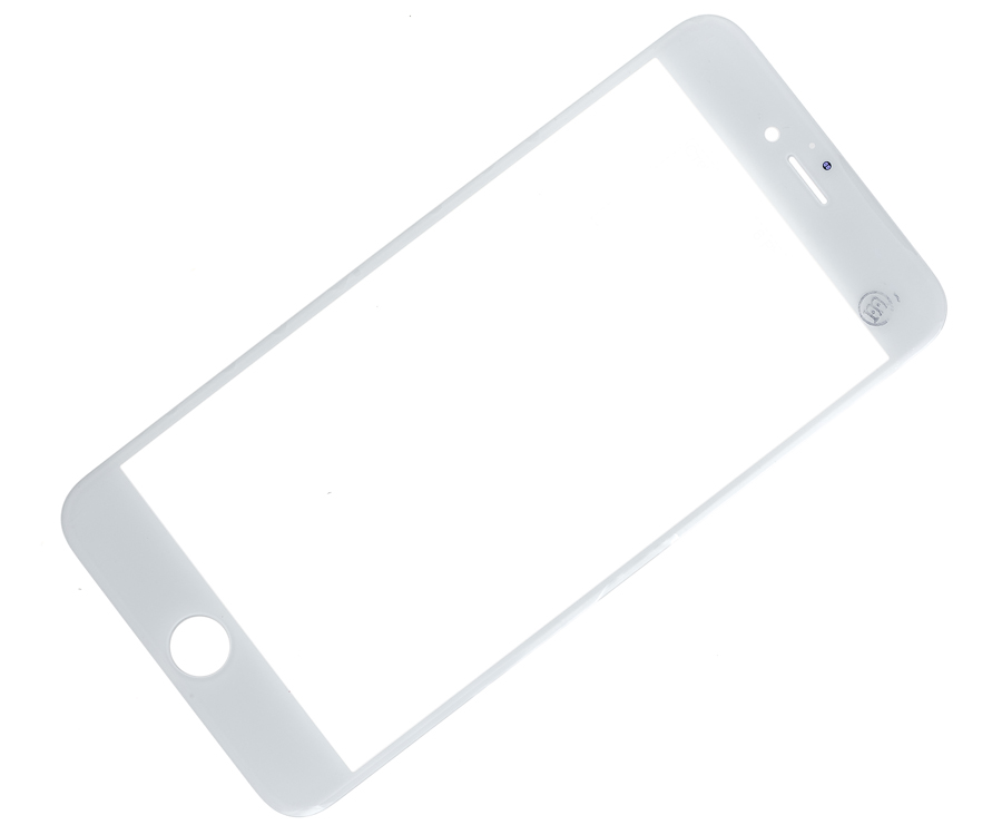 Стекло iPhone 6 Plus (белый).