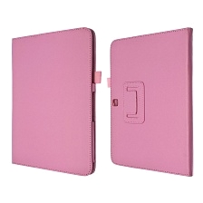 Чехол книжка для SAMSUNG Galaxy Tab 4 10.1 (SM-T530), экокожа, цвет розовый.