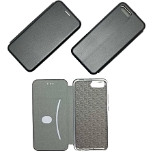 Чехол книжка для HUAWEI HONOR 10 COL-AL10, COL-L29, экокожа, визитница, цвет чёрный.