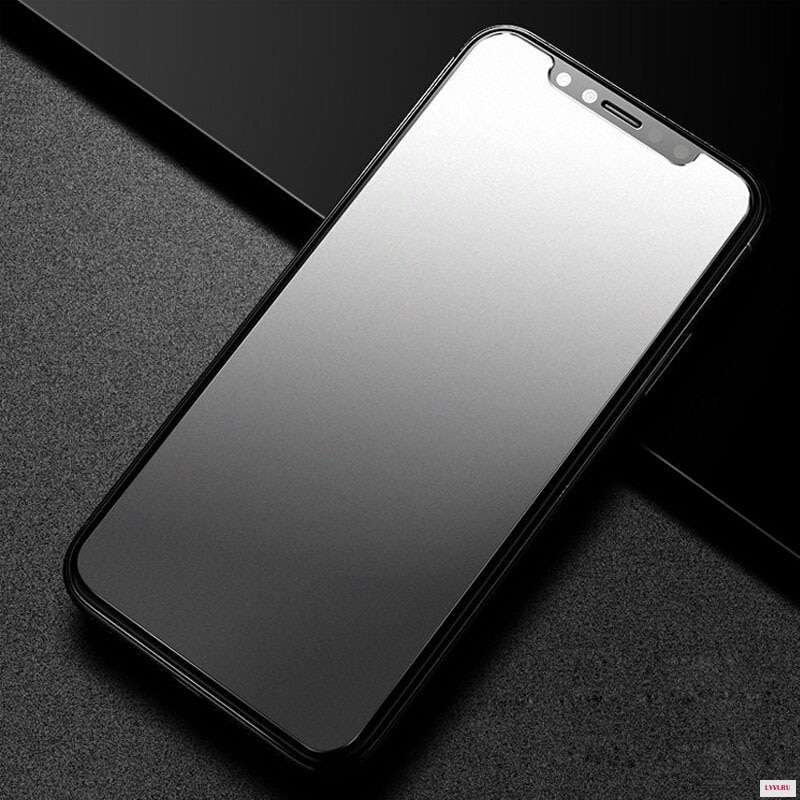 Защитное стекло MONARCH (PREMIUM) 3D МАТОВОЕ стекло для iPhone X цвет чёрный.
