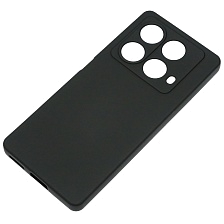 Чехол накладка NANO для INFINIX NOTE 40 4G, защита камеры, силикон, бархат, цвет черный Чехол накладка NANO для INFINIX NOTE 40 4G, защита камеры, силикон, бархат, цвет черный