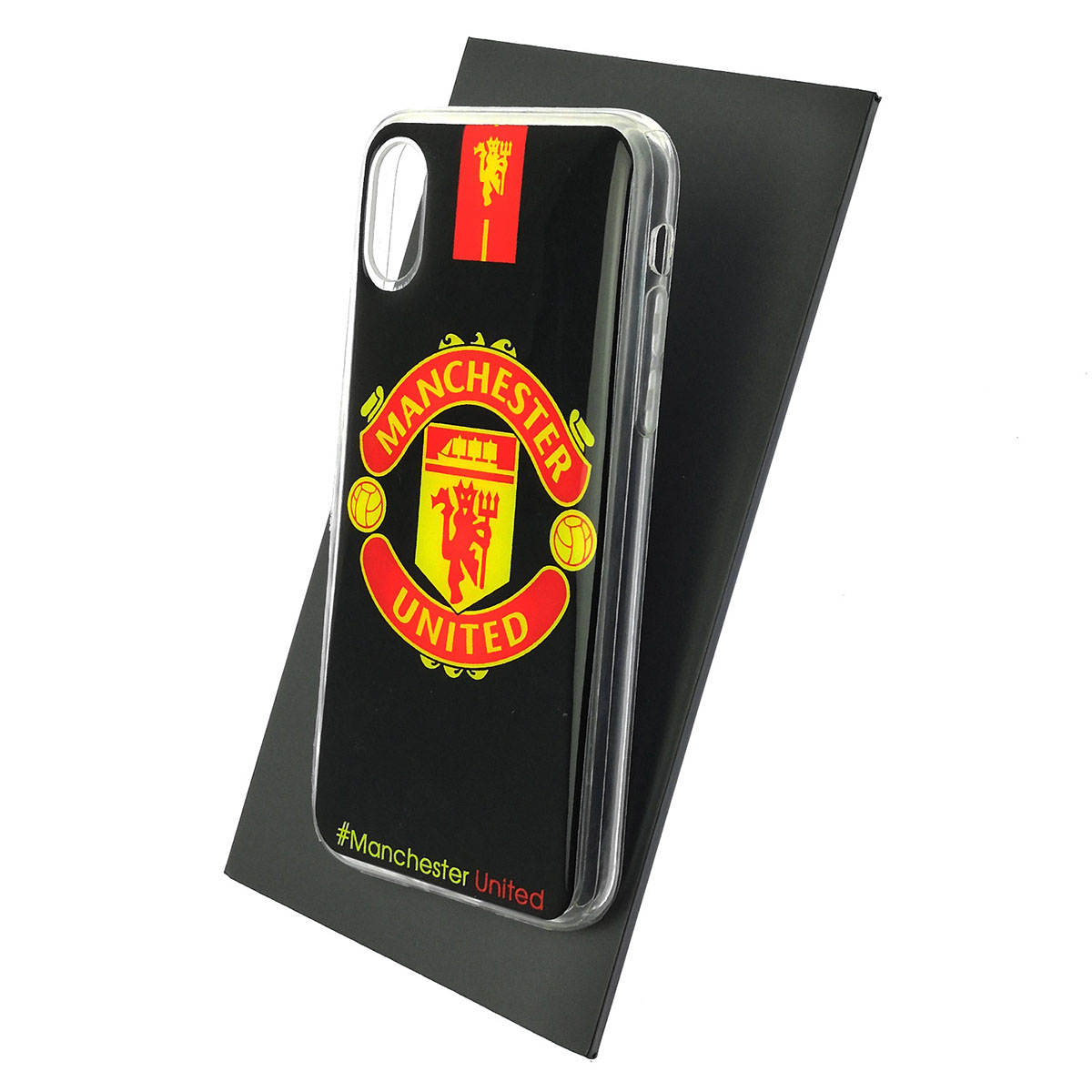 Чехол накладка для APPLE iPhone X, iPhone XS, силикон, глянцевый, рисунок Manchester United